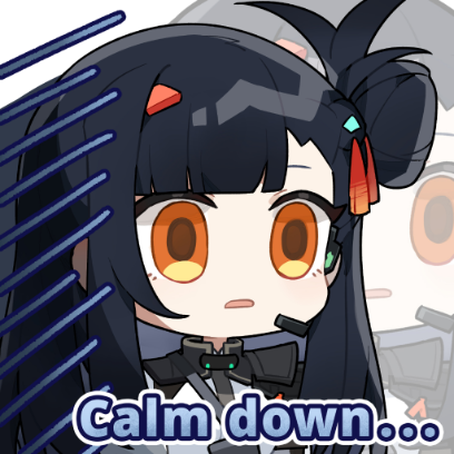 calm down.. sticker