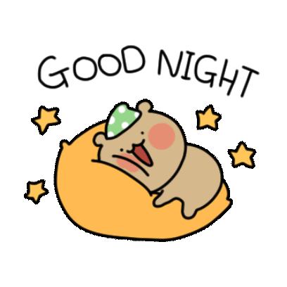 good night sticker