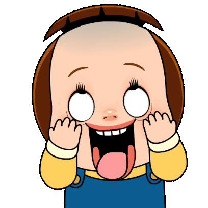 silly face sticker