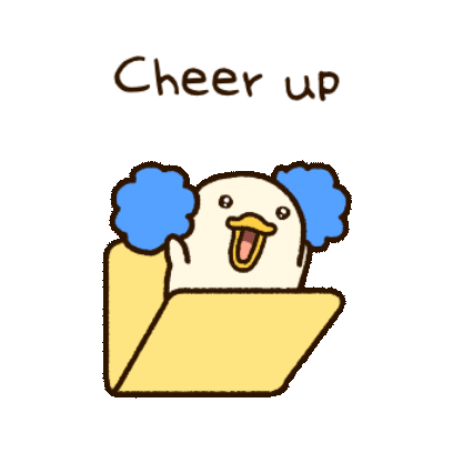 cheer up sticker