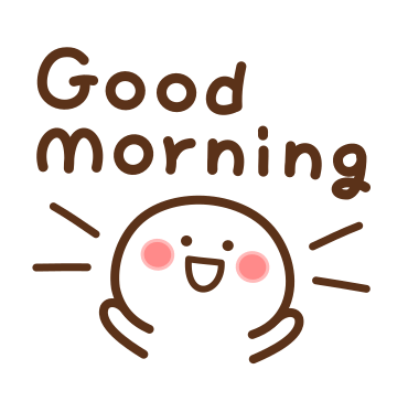 good morning sticker