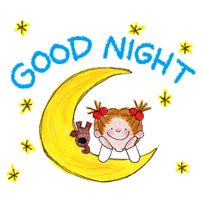 good night sticker