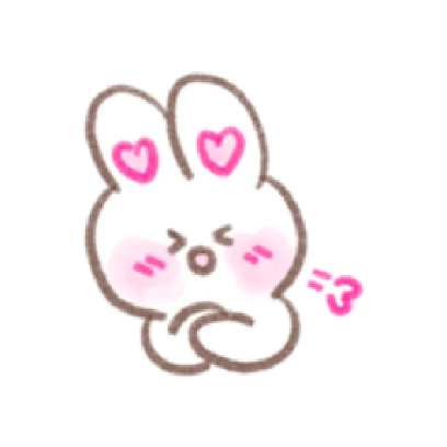 BUNNY IN-LOVE 6 sticker