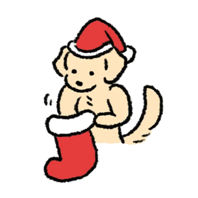 Let's go! The Arctic Express Dog is departing! 12 sticker