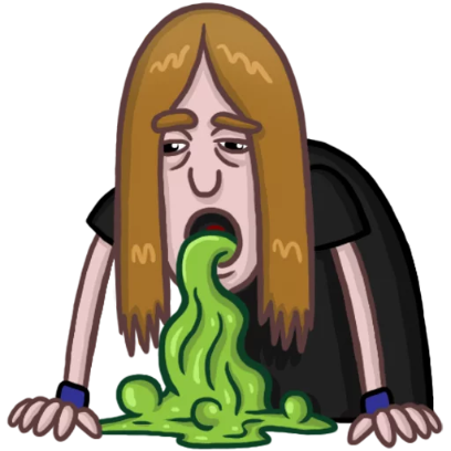 vomit sticker