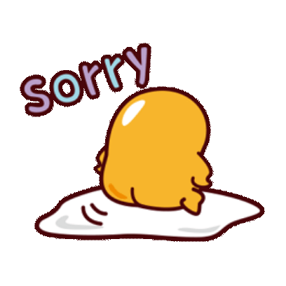 sorry sticker