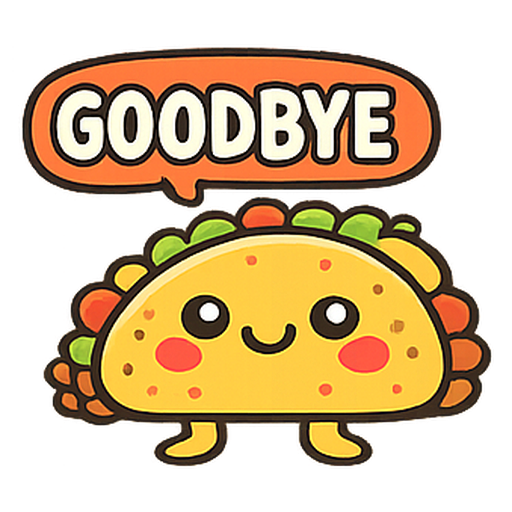 goodbye sticker