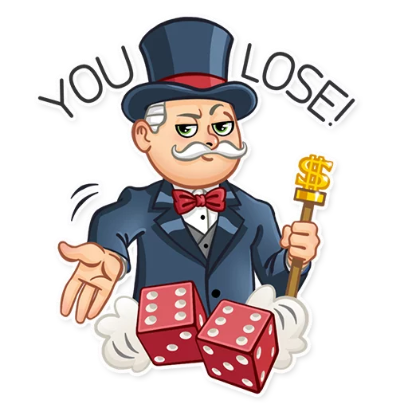 you lose! sticker