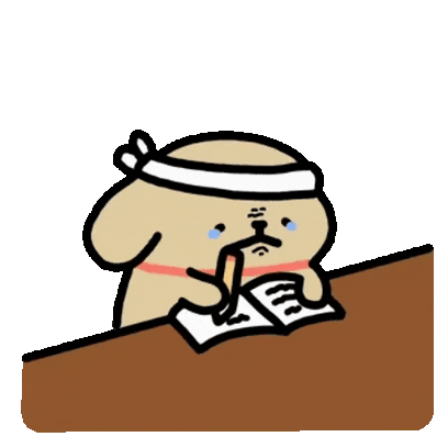 study hard sticker