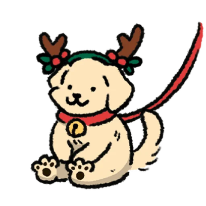 Let's go! The Arctic Express Dog is departing! 1 sticker