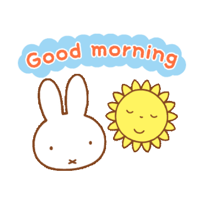 morning good sticker