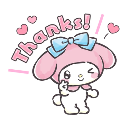 thanks sticker