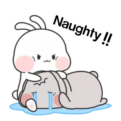 naughty! sticker