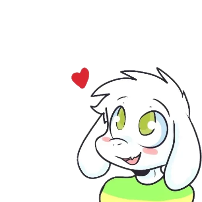 ASRIEL DREEMURR UNDERTALE 7 sticker
