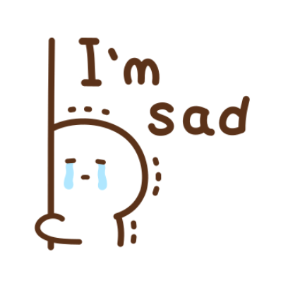 i'm sad sticker