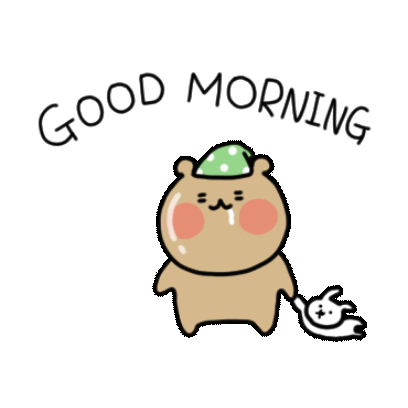 good morning sticker