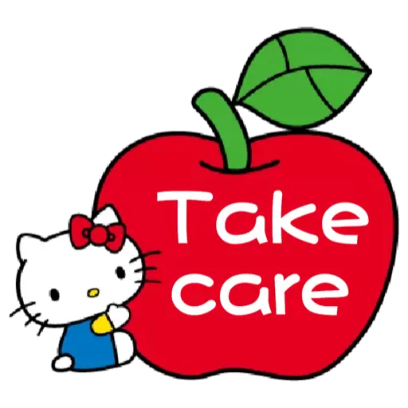 take care sticker