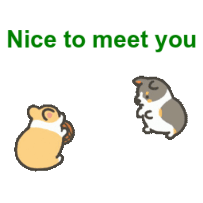 nice to meet you sticker