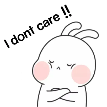 i don’t care! sticker