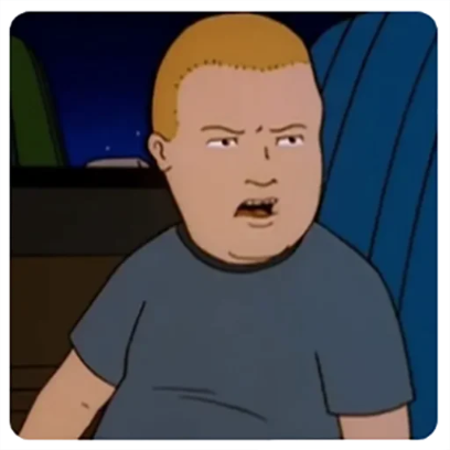 Bobby Hill Essential sticker