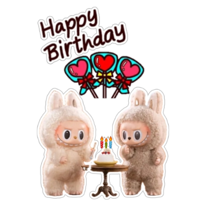 happy birthday sticker