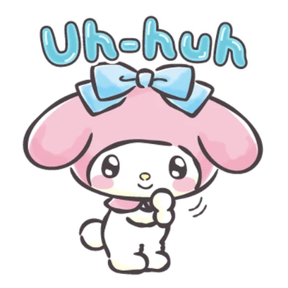 uh-huh sticker