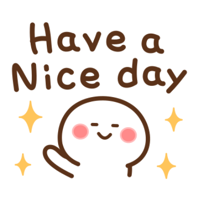 have a nice day sticker
