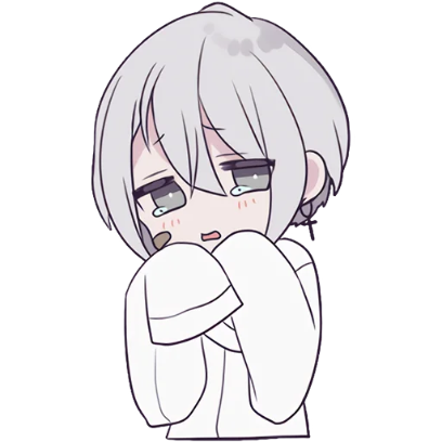 tears in eyes sticker