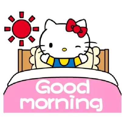 good morning sticker