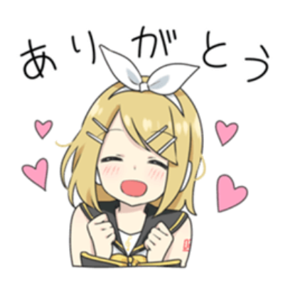 thank you sticker
