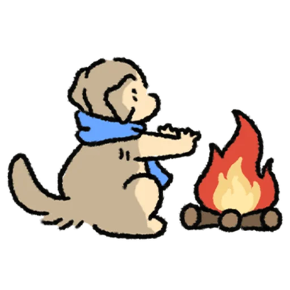 Let's go! The Arctic Express Dog is departing! 11 sticker