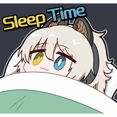 sleep time sticker
