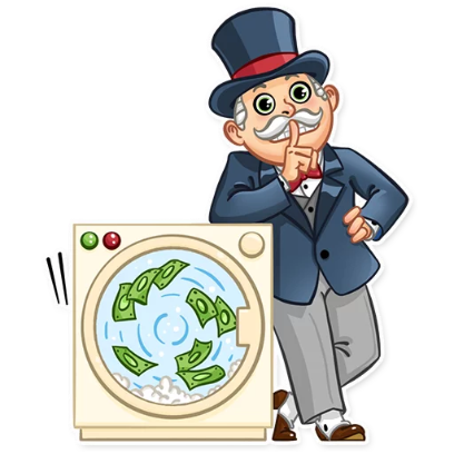 washing $ sticker