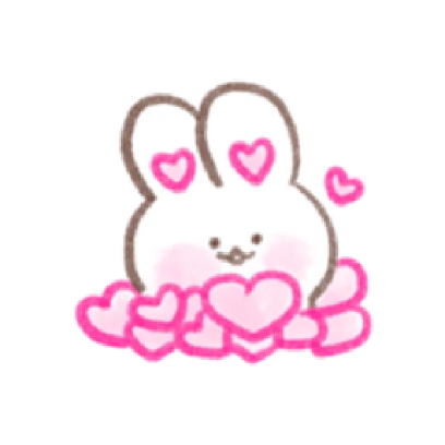 BUNNY IN-LOVE 25 sticker