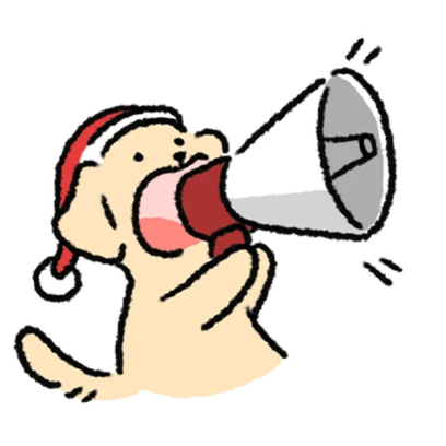 Let's go! The Arctic Express Dog is departing! 20 sticker