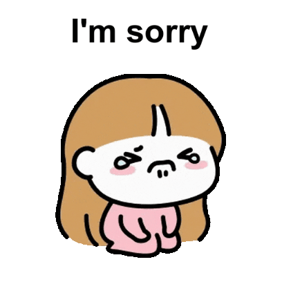 i'm sorry sticker