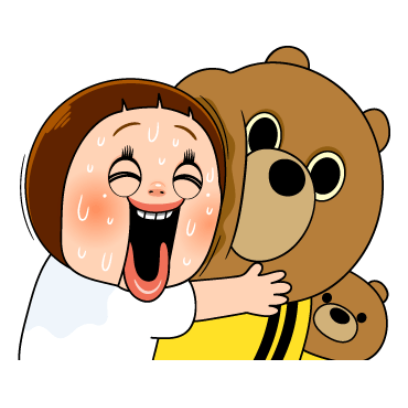 take a bear sticker