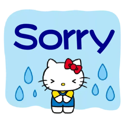 sorry sticker