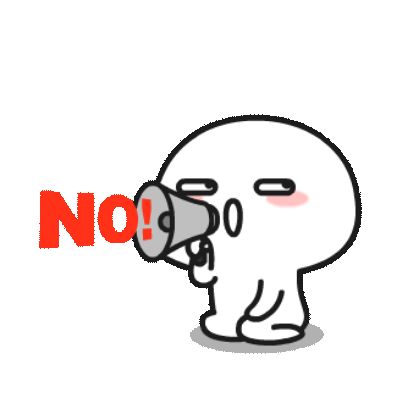 no！ sticker