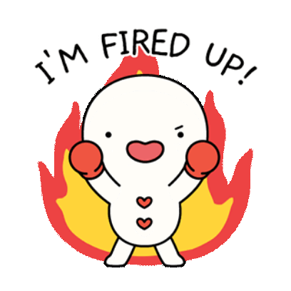 fired up! sticker