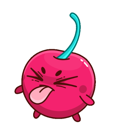 tongue out sticker