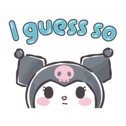 i guess so sticker