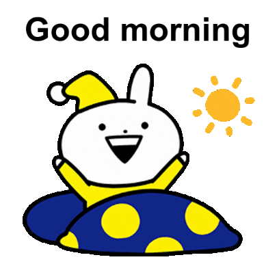 good morning sticker