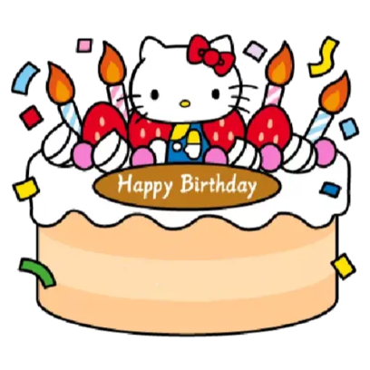 happy birthday sticker