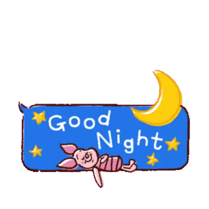 good night sticker
