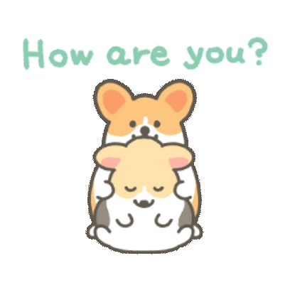 how are you? sticker