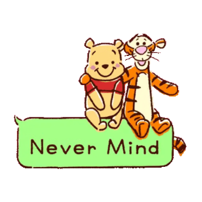 never mind sticker