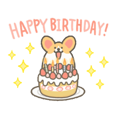 happy birthday sticker