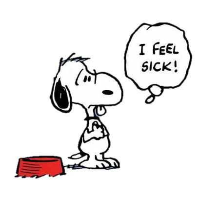 i feel sick! sticker