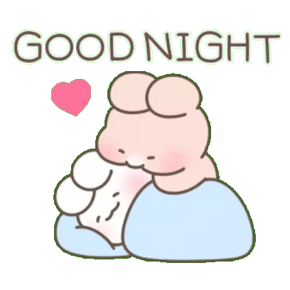 good night sticker